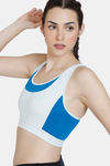 Zelocity Quick Dry Sports Bra - Dawn Blue — thumbnail 3